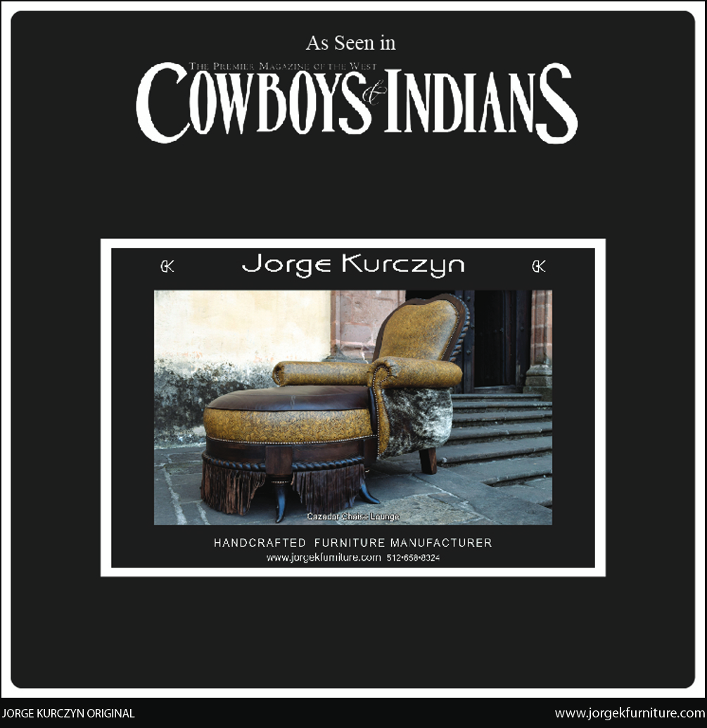 Cowboys and Indians - Western Chaise Lounge